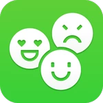 line selfie sticker android application logo